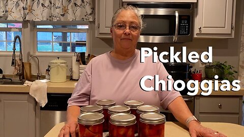 Canning Pickled Chioggia Beets