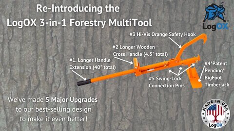 Re-Introducing the LogOX 3-in-1 Forestry MultiTool: The World's Best Forestry Tool Now Even Better!