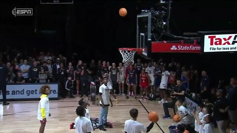 Detroit Mercy's Antoine Davis wins NCAA men's three-point contest