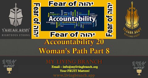 11-17-2023 Accountability Part 20 Woman's Path Part 8