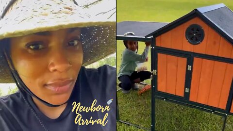 Kevin Gates Wife Dreka Sets Up New Hen House With The Kids! 🐓