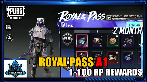 ROYAL PASS A1 1 TO 100 RP LEAKS - PUBG MOBILE