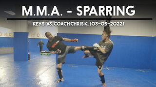 MMA Sparring [Keysi vs. Coach Chris K.] | Circadian MMA (03-05-2022)