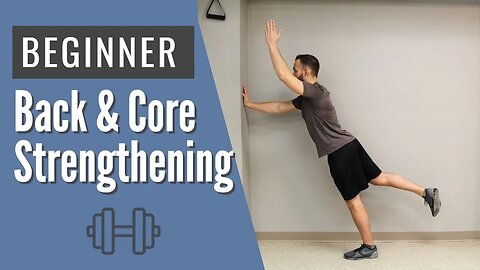 Beginner Back & Core Strengthening for Back Pain (Can't Get on Knees)