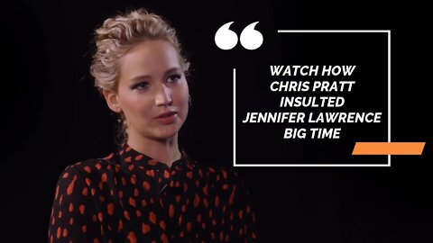 WATCH JENNIFER LAWRENCE INSULTED #shorts