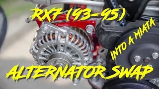 RX7 Alternator Swap into a Mazda Miata MX-5 #miata #alternator #rx7 #swap #mazda #jdm #mods