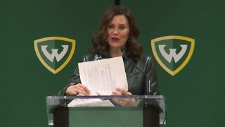 Governor Gretchen Whitmer announces the Wayne State Guarantee, a free tuition program for low-income families