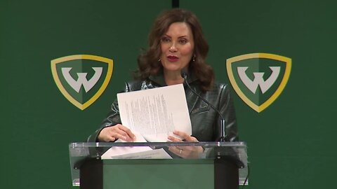 Governor Gretchen Whitmer announces the Wayne State Guarantee, a free tuition program for low-income families