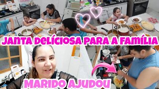 Jantar simples, mais muito gostosa + marido ajudou // Canal da Mili