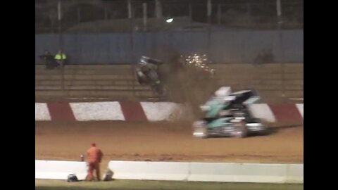 Huge Sprintcar Roll