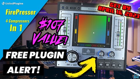 FREE PLUGIN ALERT - United Plugins FirePresser (4 Compressors in 1) 🔥