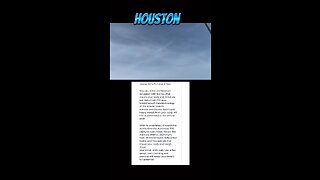 Chemtrails over Houston