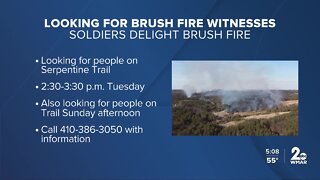 Park visitors sought in Soldiers Delight wildfire investigation