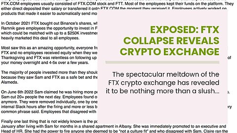 Exposed: FTX Collapse Reveals Crypto Exchange Was Nothing But A Democrat Slush Fund