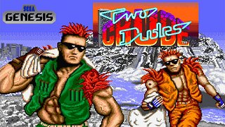 Start to Finish: 'Two Crude Dudes' gameplay for Sega Genesis - Retro Game Clipping