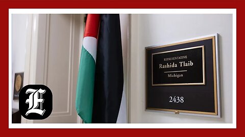 Israel war: Tlaib still has a Palestinian flag hanging outside her House office