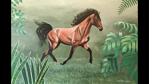 "RUNNING FREE" Original Painting by Curtis Roy