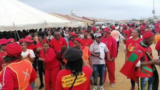 EFF leader Julius Malema arrives in Kayamandi