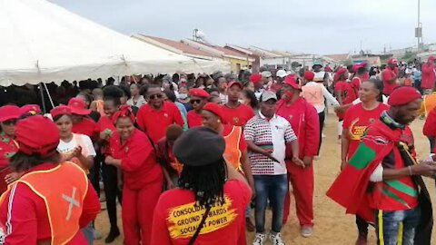 EFF leader Julius Malema arrives in Kayamandi