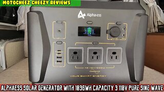 AlphaESS 1000w 2000 surge, 1036Wh lithium 110V Pure Sine Wave Portable Power Station