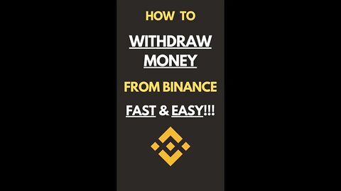 How To Withdraw Money From Binance #binance #crypto #cryptocurrency #bnb