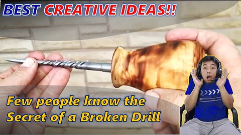IDEA 03 - Few people know the secret of a broken drill . A BRILLIANT IDEA with your own hands!!!