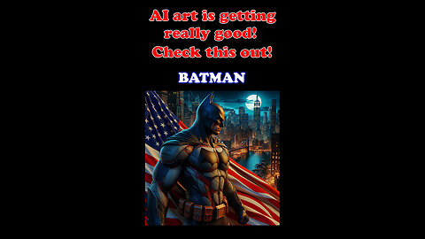 Digital AI art is getting shockingly good! Check this out! Part 3 - Batman.