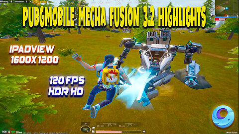 PubgMobile || Mecha Fusion || Highlights || 120 FPS || HDR HD || IpadView ||1600x1200 || 2024