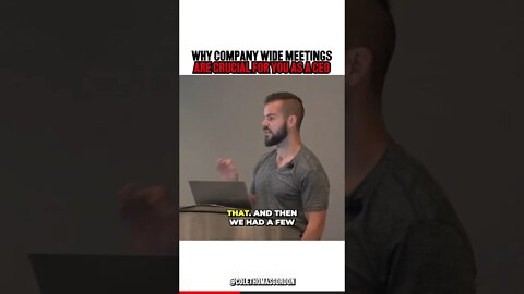The most CRITICAL meeting for your company