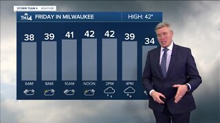 Light wintry mix Monday morning