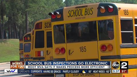 Department of Transportation Motor Vehicle Administration introduces new school bus technology