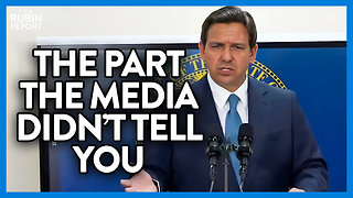 Media Ignores This One Detail to Smear DeSantis, His Response Is Perfect | DM CLIPS | Rubin Report