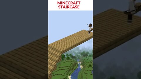 MINECRAFT STAIRCASE. #shorts