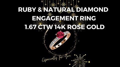 Romantic Elegance: Ruby & Diamond Engagement Ring Unboxing in 14K Rose Gold! #ad