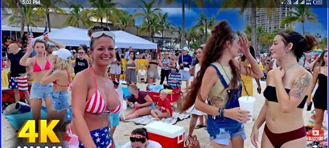 [4K] WALK➡ Fort Lauderdale Concert USA 4K video HDR