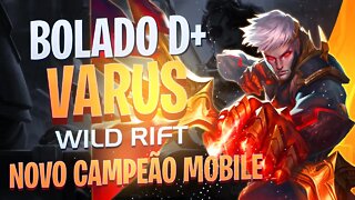 NOVO CAMPEÃO WILD RIFT BETA - VARUS - LOL MOBILE