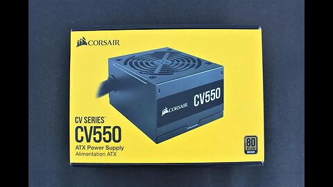 corsair cv550 power supply unboxing