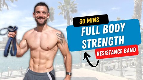 The BEST FULL BODY RESISTANCE BAND Workout to Build Muscle | 30 minutes