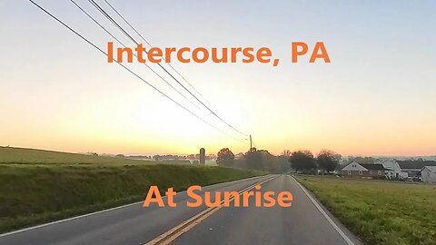 Intercourse at Sunrise: A scenic motorcycle ride in Amish country