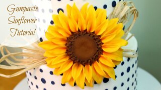 CopyCat Recipes How to Make a Gumpaste Sunflower cooking recipe food recipe Healthy recipes