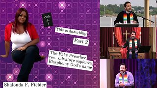 The fake Preacher rev. salvatore sapienza (blasphemy God's name) Part 2