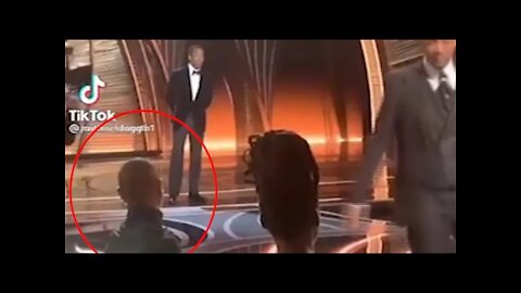 Alternate angle of Will Smith's Oscars heroism shows the view from behind Jada