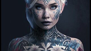 FACE TATTOOED PRINCESSES / AI reimagined