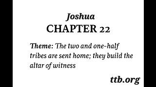 Joshua Chapter 22 (Bible Study)