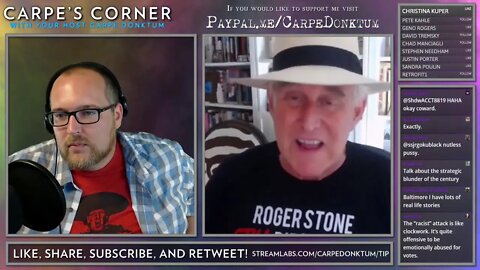 Carpe's Corner Episode 00011 with guest Roger Stone