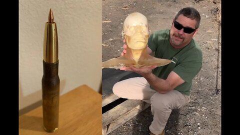 50 BMG Subsonic Controlled Fracturing Round vs, Ballistic Gel Head