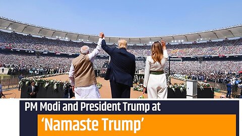 PM Modi and President Trump attends Namaste Trump event in Ahmedabad, Gujarat _