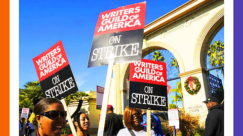 👀PEOPLE WATCHING: Writers Guild Strike🥤😀🍿 🟠⚪🟣 The NPC Show