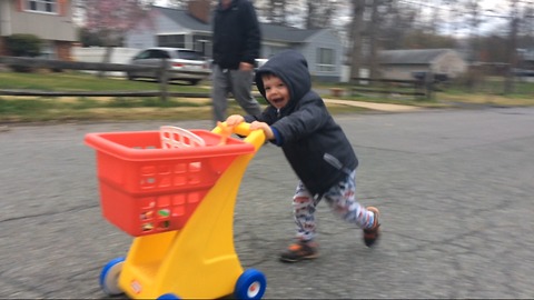 World's fastest toddler speed street shopper