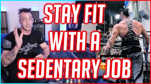 STAY FIT WITH A SEDENTARY JOB - TRAINING ROUTINE & DIET 👉💪